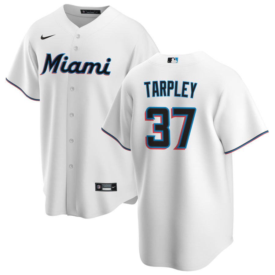 Nike Men #37 Stephen Tarpley Miami Marlins Baseball Jerseys Sale-White